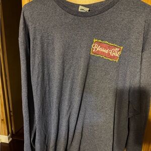 Gildan Blue Long Sleeve Shirt